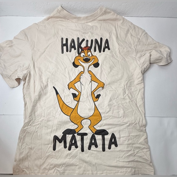 Lion King Sleeper Shirt Womens Plus Size 2XL Beige Simba Pumba  Pajama Rare 2009 - Picture 6 of 11